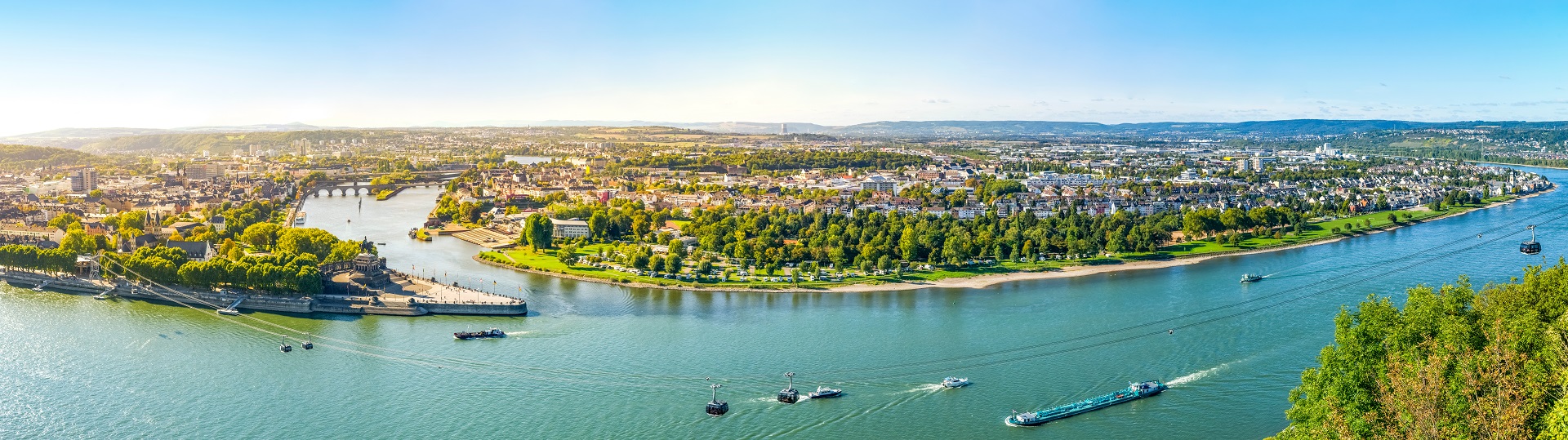 Drohnenaufnahme mit Blick auf Kiel